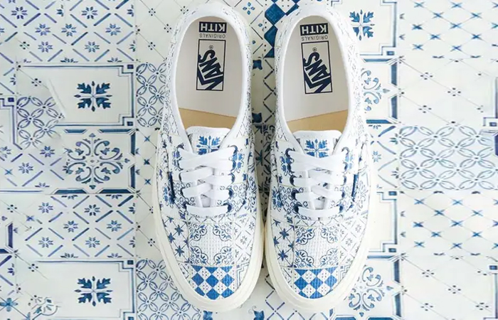 KITH x Vans Vault Authentic LX Azulejo Tile up