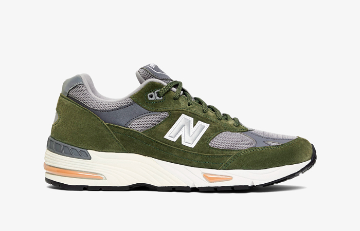 New Balance 991 Made in UK Green Grey Tan M991GGT right