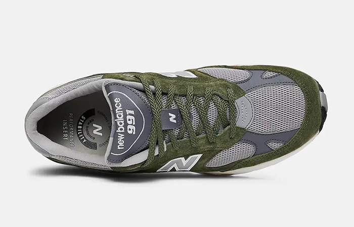 New Balance 991 Made in UK Green Grey Tan M991GGT up