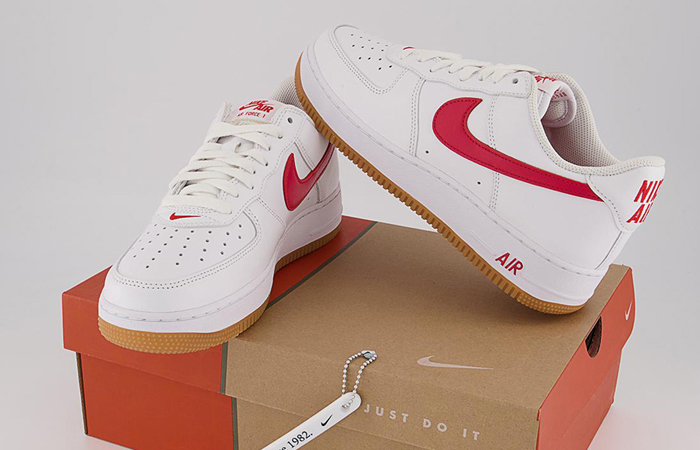 Nike Air Force 1 Low Since 82 White Red DJ3911-102 02