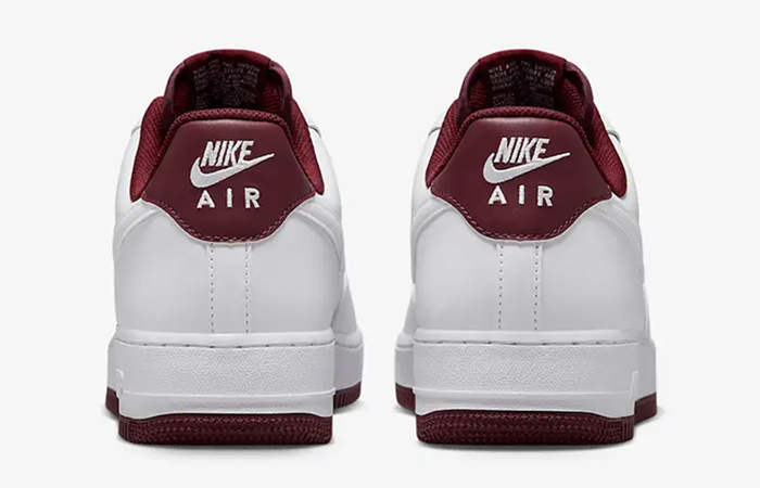 Nike Air Force 1 Low White Dark Beetroot DH7561-106 back