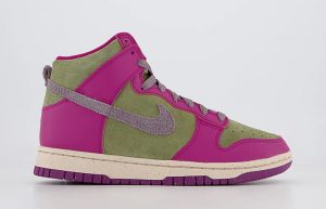 Nike Dunk High Plum Olive right