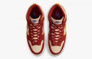 Nike Dunk High Rebel Red Yellow DH3718-600 up