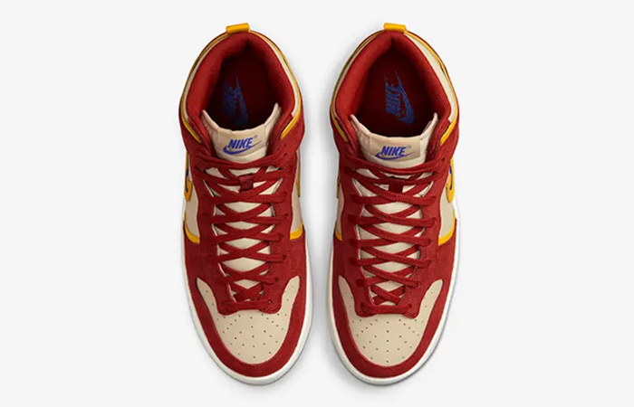 Nike Dunk High Rebel Red Yellow DH3718-600 up