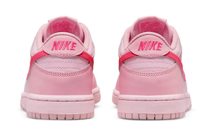 Nike Dunk Low GS Triple Pink DH9765-600 back