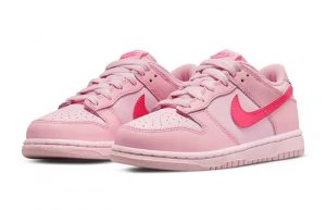 Nike Dunk Low GS Triple Pink DH9765-600 front corner