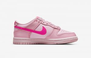 Nike Dunk Low GS Triple Pink DH9765-600 right