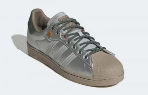 adidas Superstar Yanwai Matte Silver HP2361 front corner