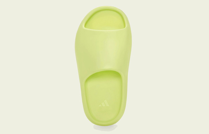 adidas Yeezy Slide Glow Green Kids GX6139 up