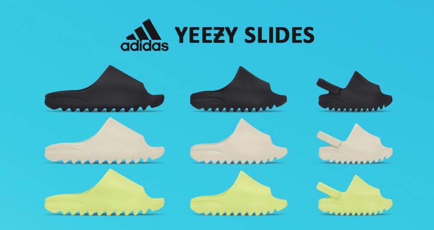 adidas Yeezy Slides Coming In Onyx, Glow Green And Bone
