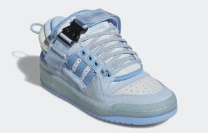 Bad Bunny x adidas Forum Buckle Low GS Blue Tint GY4900 front corner