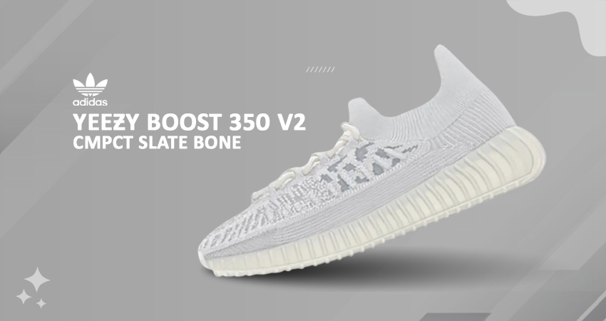 Check Out The adidas Yeezy Boost 350 v2 CMPCT “Slate Bone” featured image