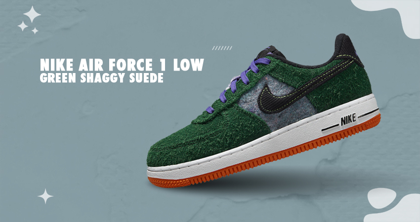 Get For Nike Air Force 1 Low With Crispy Green Suede - Fastsole