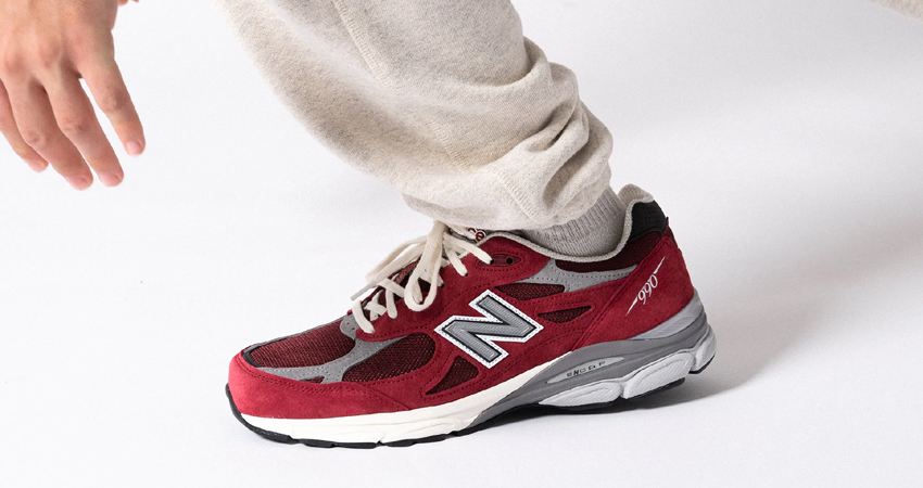 New Balance MADE in USA 990v3 and 990v2 Adorn Shades Of Red 01