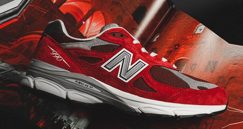 New Balance MADE in USA 990v3 and 990v2 Adorn Shades Of Red 03