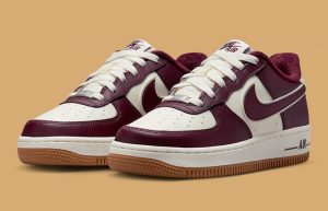 Nike Air Force 1 Low GS Team Red Gum DQ5972-100 front corner