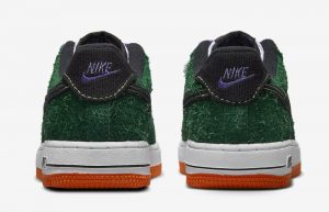 Nike Air Force 1 Low Green Shaggy Suede DZ5289-300 back