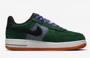 Nike Air Force 1 Low Green Shaggy Suede DZ5289-300 right