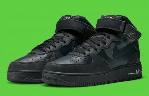 Nike Air Force 1 Mid Shadow Off Noir DQ7666-001 front corner
