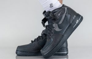 Nike Air Force 1 Mid Shadow Off Noir DQ7666-001 onfoot 02