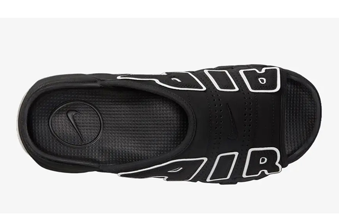 Nike Air More Uptempo Slide Black White up