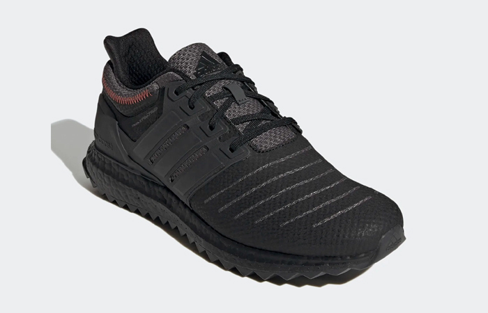 adidas Ultraboost DNA XXII Black Red GX6849 front corner