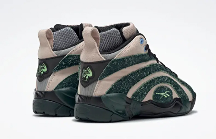 Brain Dead x Reebok Shaqnosis Dark Forest GX9600 back corner