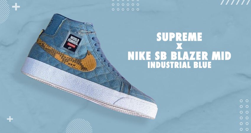 First Look At Supremes' Nike SB Blazer Mid Industrial Blue featured image