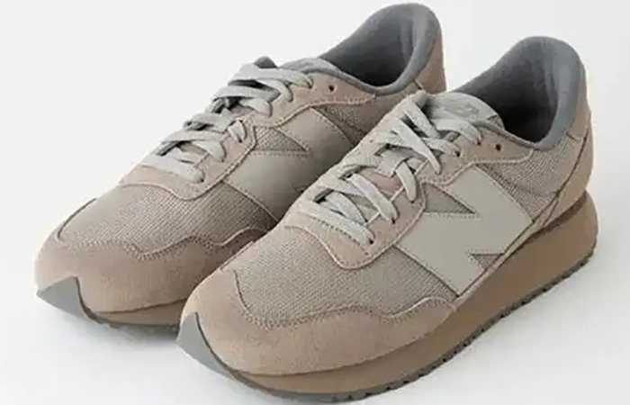 Green Label Relaxing × New Balance 237 Beige MS237GLR front corner