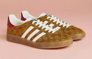 Gucci x adidas Gazelle Mesa White Red HQ8850 front corner