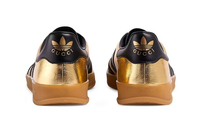 Gucci x adidas Gazelle Metallic Gold Black back