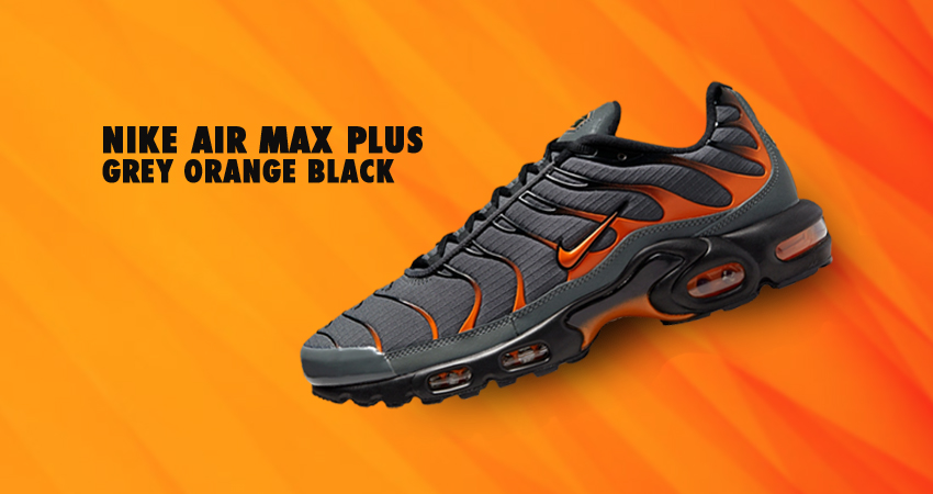 Halloween Vibes Hit the Nike Air Max Plus "Grey/Orange" silhouette