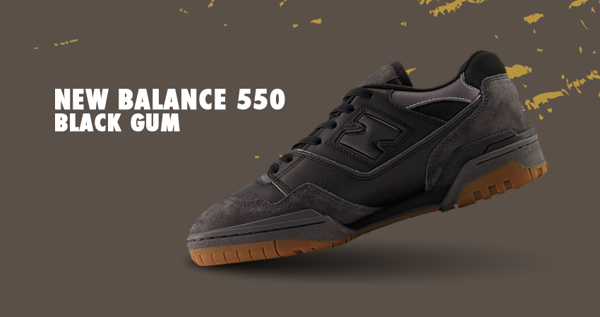 New Balance 550 In Black Gum Colourway Emerges featured image