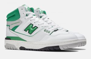 New Balance 650 White Green BB650RWG front corner