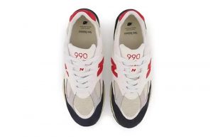 New Balance 990v2 Made in USA Red White M990TA2 up