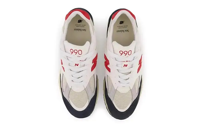 New Balance 990v2 Made in USA Red White M990TA2 up