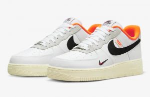 Nike Air Force 1 Low Hoops White Black DX3357-100 front corner