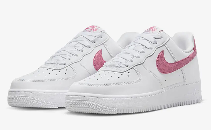 Nike Air Force 1 Low White Desert Berry DQ7569-101 front corner
