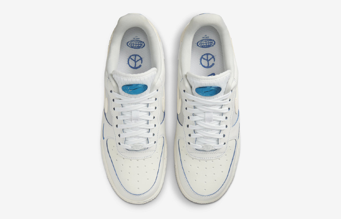 Nike Air Force 1 Low White Sail Blue FB1839-111 up