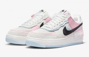 Nike Air Force 1 Shadow Hoops White Pink DX3358-100 front corner