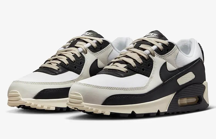 Nike Air Max 90 White Black Phantom DQ8974-100 front corner