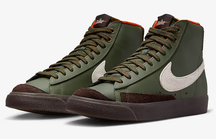 Nike Blazer Mid 77 Vintage Army Olive DZ5176-300 front corner