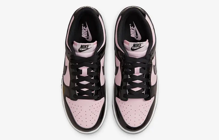 Nike Dunk Low Pink Black Patent DJ9955-600 up