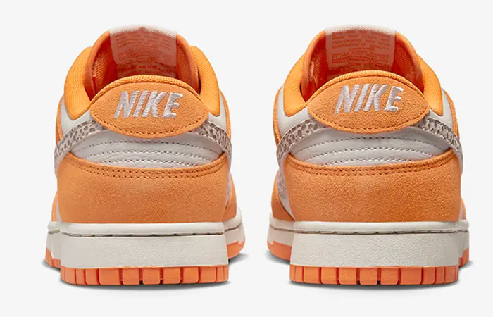 Nike Dunk Low Safari White Orange back