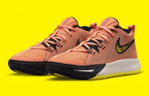 Nike Kyrie Flytrap 6 GS Orange Yellow DQ8094-800 front corner