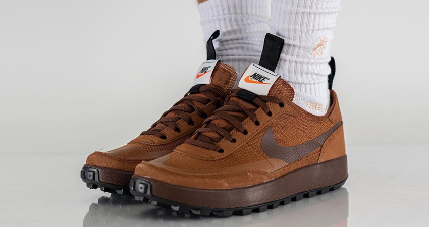 Nike Reveals On-Foot Image Of The Tom Sachs x NikeCraft General Purpose Shoe Brown 01