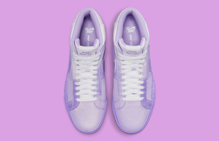 Nike SB Blazer Mid Edge Lilac White DR9087-555 up