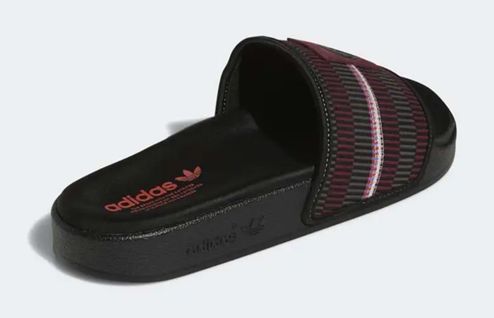 adidas Adilette Patchwork Slides Black HP5358 back corner