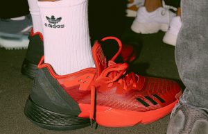 adidas DON Issue 4 Red Black onfoot 03