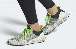 adidas Ultra 4D White Beam Yellow GZ1336 onfoot 01